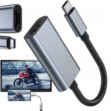 PRZEJŚCIÓWKA ADAPTER KABEL USB-C - HDMI FULL HD 4K