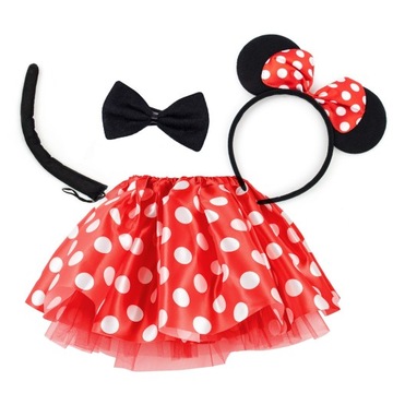 НАряд МИННИ МИККИ МАУС, ЮБКА, хвост и ПОВЯЗКА НА ГОЛОВУ