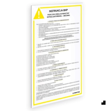 INSTRUKCJA BHP OBSŁUGA MASZYNY INTROLIGATORSKIEJ