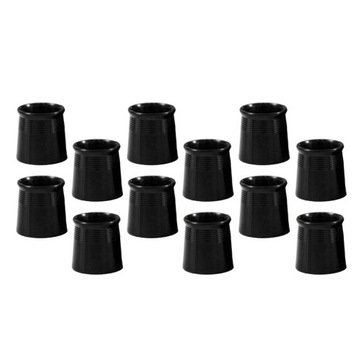 de-12 Pack Golf Ferrules Golf Club Shaft Taper Tip Adapter Golf Taper Black