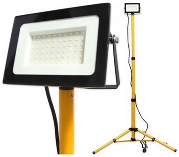 Statyw + Naświetlacz 50W halogen LED lampa robocza