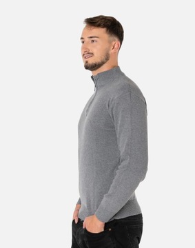 Duży Sweter Męski Półgolf Rozsuwany Golf 190-1 5XL