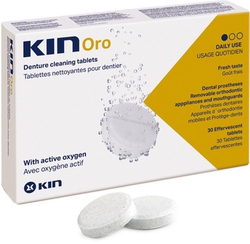 KIN ORO TABLETKI DO CZYSZCZENIA PROTEZ 30 szt