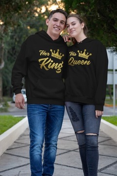 КОМПЛЕКТ С КАПЮШОНОМ ДЛЯ ПОДАРКА KING QUEEN