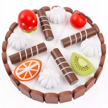 ДЕРЕВЯННЫЙ НАБОР ДЛЯ РАЗРЕЗКИ ТОРТА ДЛЯ ДЕТЕЙ МАГНИТ ТОРТ МАТАДИ НА ДЕНЬ РОЖДЕНИЯ