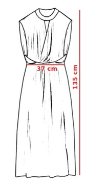 SUKIENKA COS ZIELONA DRAPOWANA MAXI r. M