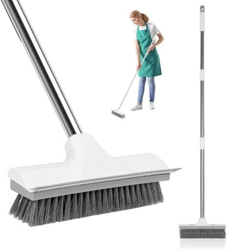 SZCZOTKA RYŻOWA KIJEM TWARDA MIOTŁA 2W1 DO SZOROWANIA PODŁÓG TARASU 122CM