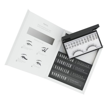 Zestaw Rzęs DIY Nanolash INNOCENT 36 kępek + Bonder + Sealer
