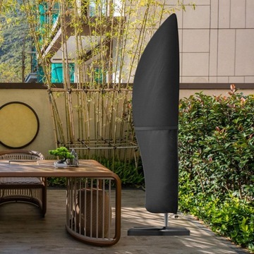 Pokrowiec na parasol ogrodowy Trwały deszcz, śnieg i słońce, styl bananowy, 265 cm