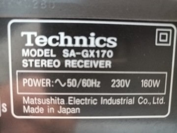 УСИЛИТЕЛЬ TECHNICS SA-GX170