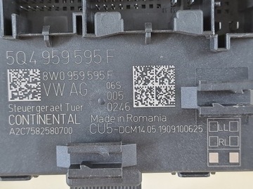 МОДУЛЬ УПРАВЛЕНИЯ ЗАДНЕЙ ДВЕРИ ЛЕВЫЙ ПРАВЫЙ SKODA SUPERB 3 III 19 1.5 TSI