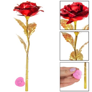 Светящийся светодиодный светильник ETERNAL ROSE ИДЕЯ ДЛЯ ДНЯ МАТЕРИ 25см