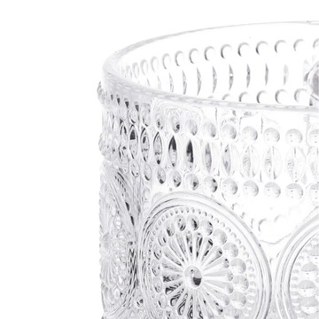 Чашка стеклянная BARREL с узором 0,35 л HOMLA