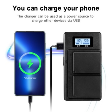 2 шт. аккумулятор NP-W126 емкостью 1200 мАч + двойное зарядное устройство для ЖК-дисплея для Fujifilm X-Pro1 X-T1