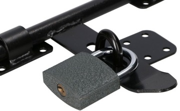 ЗАЩЕЛКА ДЛЯ ГАРАЖНЫХ ВОРОТ С НАВЕСНЫМ ЗАМКОМ 340