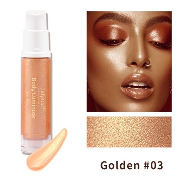 03#Golden Glow Rozświetlacz z połyskującym brokatem 10ML