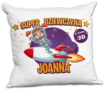 PODUSZKA prezent na DZIEŃ KOBIET TWOJE IMIĘ KLASA