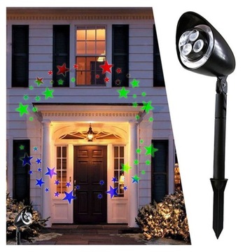 PROJEKTOR LED LASEROWY WODOODPORNY RZUTNIK RUCHOMY