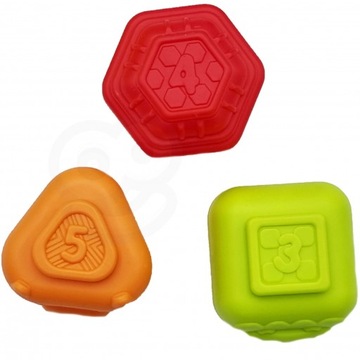 Сенсорная игрушка-сортер Кубики Животные 7 шт.