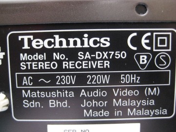 Ресивер SA-DX750 Technics AV Control (SA-DX850) c1