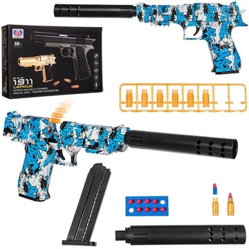 PISTOLET COLT BEZPIECZNE NABOJE PIANKI EVA STRZAŁKI WYPADAJĄCA ŁUSKA