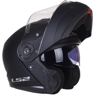 SZCZĘKOWY KASK MOTOCYKLOWY LS2 FF908 STROBE II czarny mat SYSTEM PINLOCK L