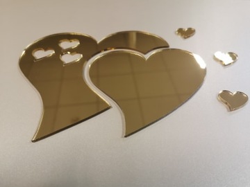 3D зеркало из оргстекла HEART BUTTERFLY FREE