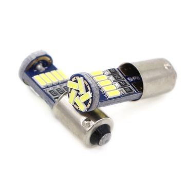 2x BIAŁA ŻARÓWKA BA9S T4W 15 LED 4014 SMD 12V CANBUS pozycja POSTOJÓWKA