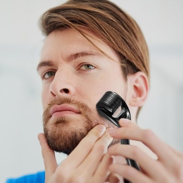 DERMA РОЛИКОВЫЙ МАССАЖЕР ДЛЯ ЛИЦА ДЛЯ БОРОДЫ 0,5/1,0/1,5 ММ 540 ТИТАНОВЫЕ ИГЛЫ