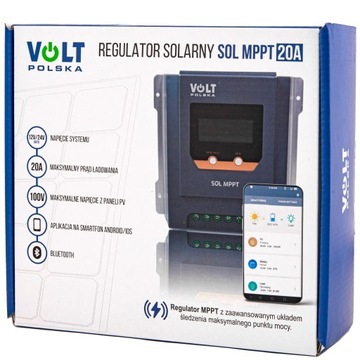 КОНТРОЛЛЕР СОЛНЕЧНОЙ ЗАРЯДКИ 12 В 20 А MPPT BLUETOOTH