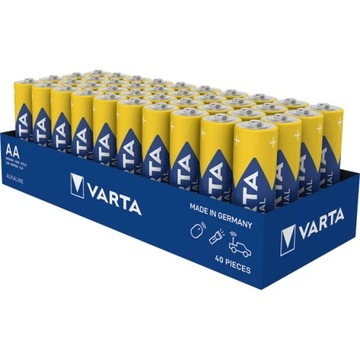 40 щелочных батарей Varta Industrial AA R6 1,5 В