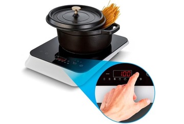 ПОРТАТИВНАЯ ИНДУКЦИОННАЯ ПЛИТА MD18490, 2000 Вт, ТАЙМЕР, 8 ПРОГРАММ