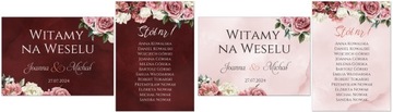 План гостевого стола, свадебная доска, А4, 8 шт.