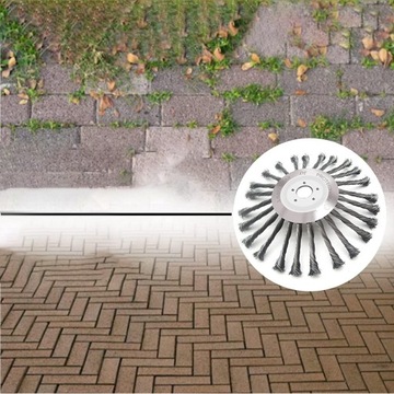 TARCZA SZCZOTKA DRUCIANA DRUCIAK DO KOSY SPALINOWEJ CHWASTÓW DRUT 25CM