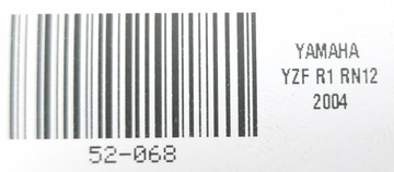 YAMAHA YZF-R1 RN12 04-06 OŚ OŚKA