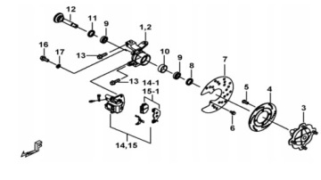 QUAD BRAKE CLOCKS TGB BLADE 250/325cc