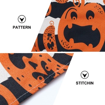 Fartuch we wzór dyni na Halloween