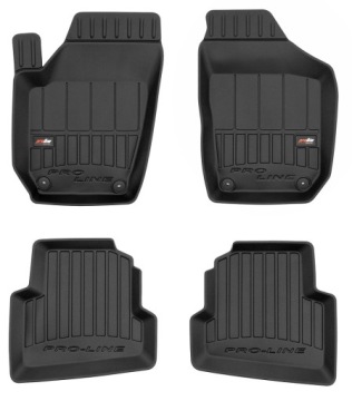 Koberce Gumové Stěrače Škoda Fabia 2 2007-2014 Korytka 3D
