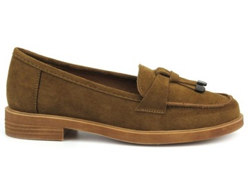 ЖЕНСКАЯ ОБУВЬ МОКАСИНЫ POTOCKI 12369 КОРИЧНЕВАЯ ЗАМША