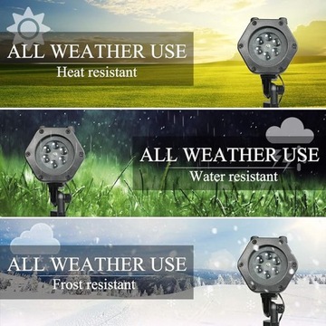 ПРОЕКЦИОННАЯ ЛАМПА ПРОЕКТОР СВЕТОДИОДНЫЙ ПРОЕКТОР MIRIC ML-1 12 УЗОРОВ ДЛЯ РОЖДЕСТВА