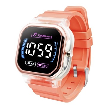 Children Electronic Watch LuminousWaterproof Squar