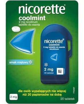 Nicorette Coolmint 2 mg 20 tabletek do ssania