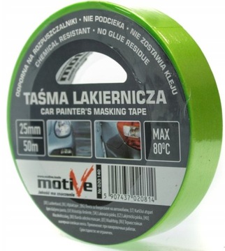 TAŚMA LAKIERNICZA 25mm/50m temp. max 80°C MOTIVE