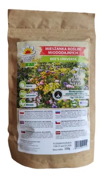 Mieszanka roślin miododajnych Bee's Universe 100g Toraf kwiaty polne