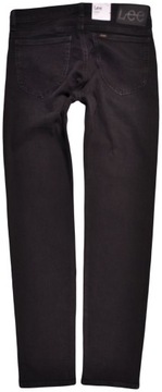 LEE spodnie TAPERED regular BLACK jeans RIDER _ W28 L32