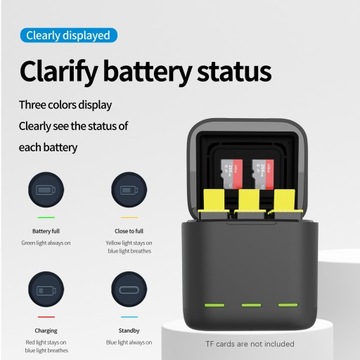 TELESIN GP-BNC-902-B Зарядное устройство для аккумулятора