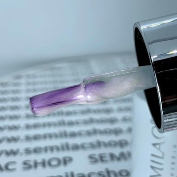 Лак для ногтей Semilac 218 PEARL LILA 7 мл с жемчужным сиянием