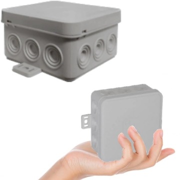 VIPLAST Puszka Natynkowa Hermetyczna Na Klik IP54 75x75x41 mm Szara 1szt