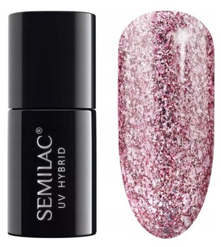 SEMILAC 294 ROSE PINK SHIMMER Lakier Hybrydowy 7ml