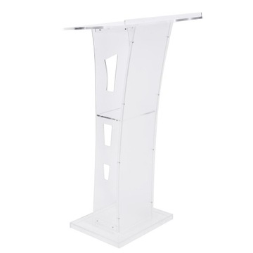 Платформа для проведения конференций на стоячем акриловом подиуме. Прозрачный праздник